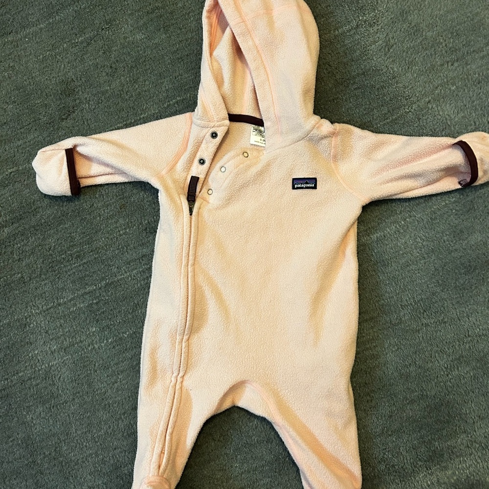 Patagonia Kids' Pink Hooded One Piece